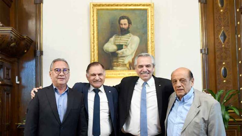 El Presidente se reunió con Descalzo, Mussi y Pereyra en Casa Rosada