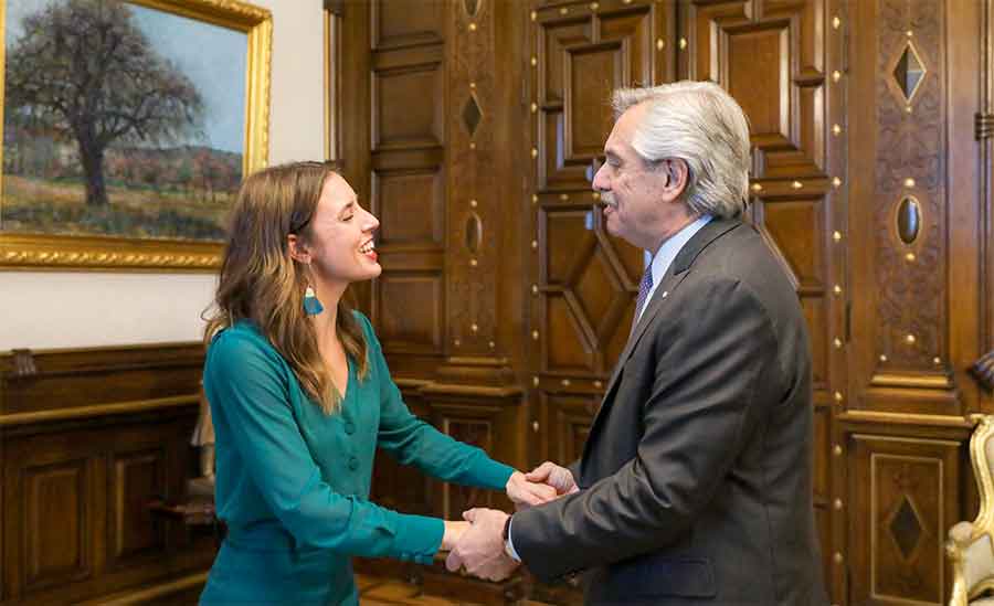 Alberto Fernández y Cristina Kirchner respaldaron a la ministra española Irene Montero que fue agredida verbalmente en España