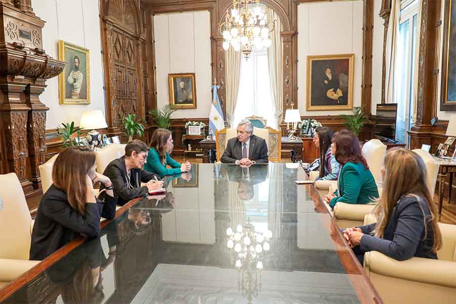 La ministra de Igualdad del Gobierno de España, Irene Montero visitó la Argentina y se reunió con el Presidente y su Vice
