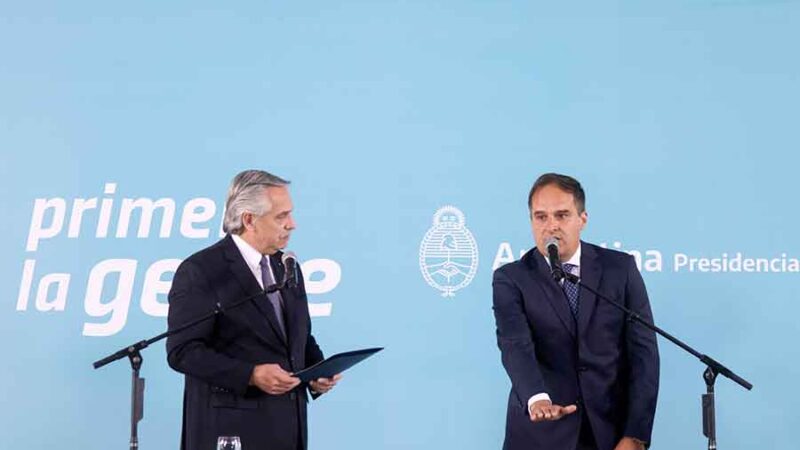 Fernández le tomó juramento a Maggiotti como ministro de Desarrollo Territorial y Hábitat