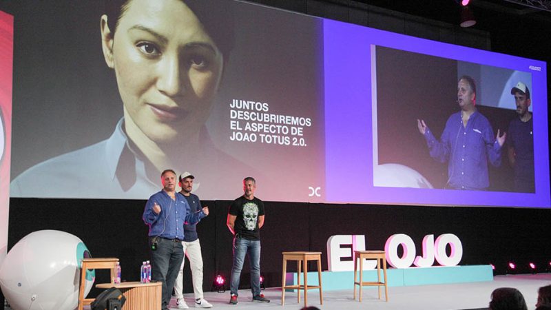 El Ojo de Iberoamérica abrió el festival con una charla de João Totus, un personaje creado con Inteligencia Artificial