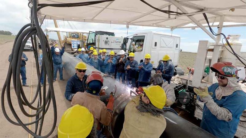 En tres frentes avanza la construcción del gasoducto Néstor Kirchner