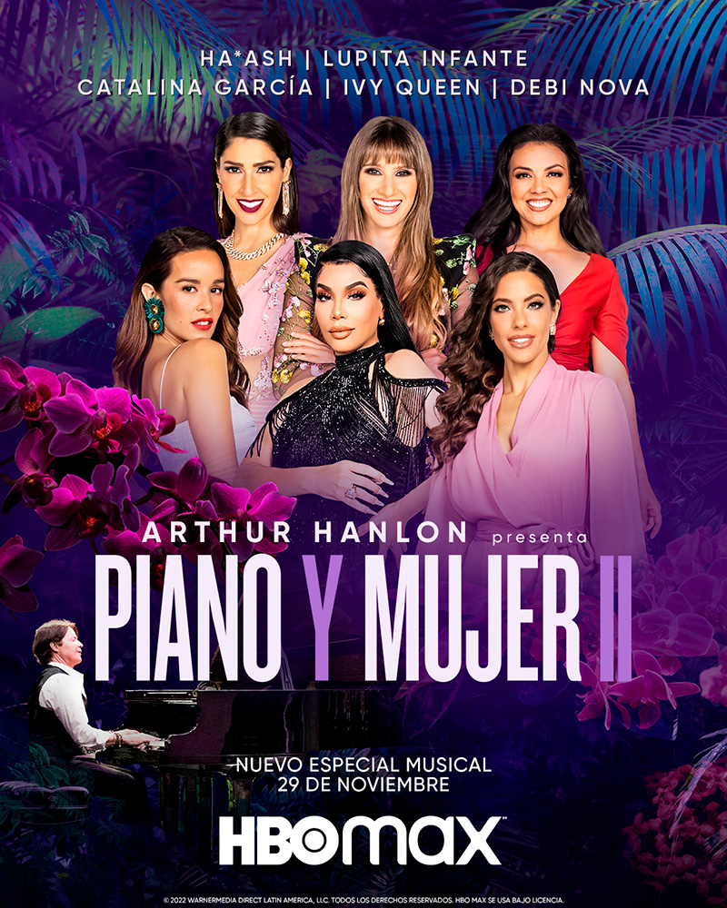 HBO Max estrena en exclusiva el concierto especial Piano y Mujer II, el 29 de noviembre