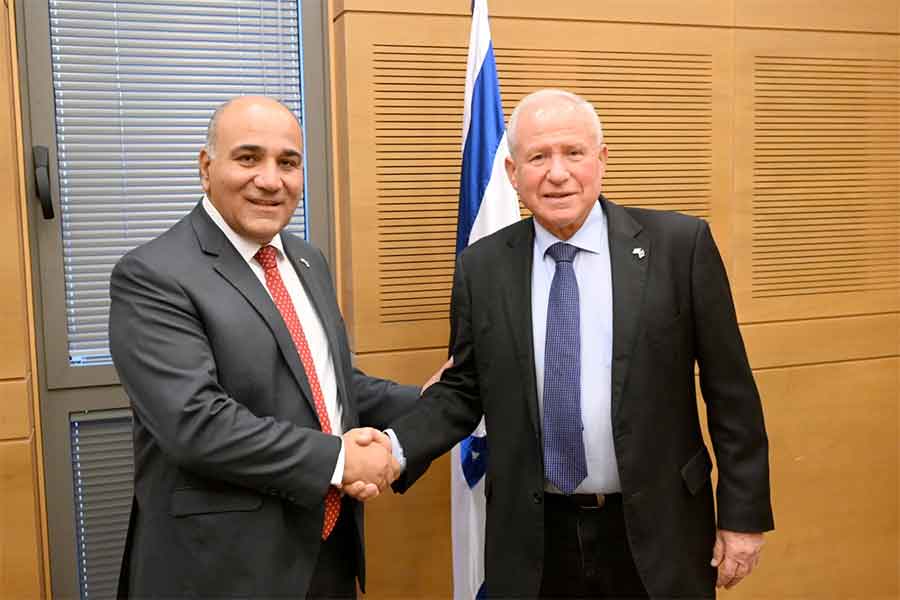 Manzur se reunió en Jerusalén con miembros del Parlamento de Israel
