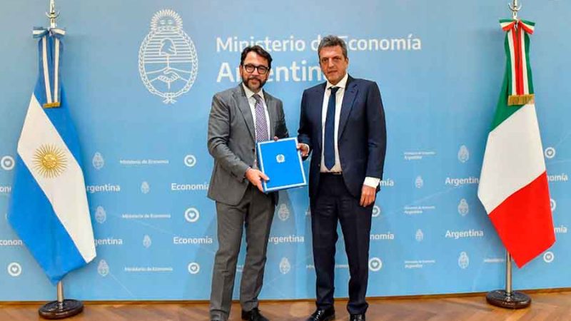 Refinanciación de la deuda: Argentina firmó un  convenio con Italia en el marco del acuerdo con el Club de París