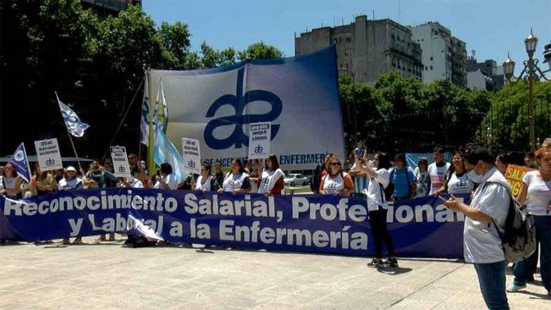 En el segundo día de paro, enfermeros marcharán al Ministerio de Salud porteño