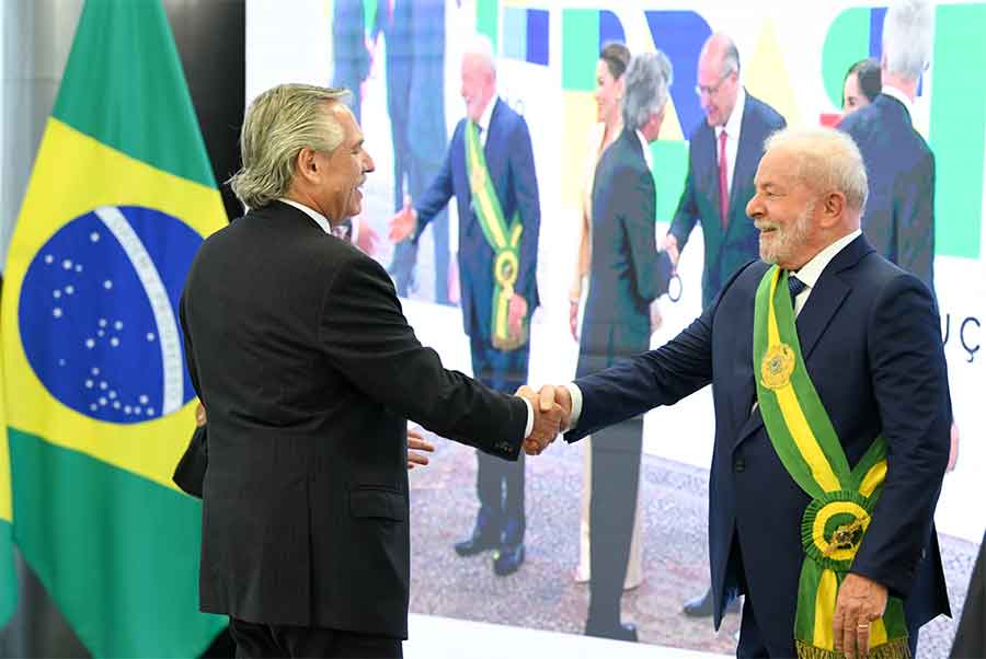 El presidente Fernández se reúne con Lula da Silva en Brasilia