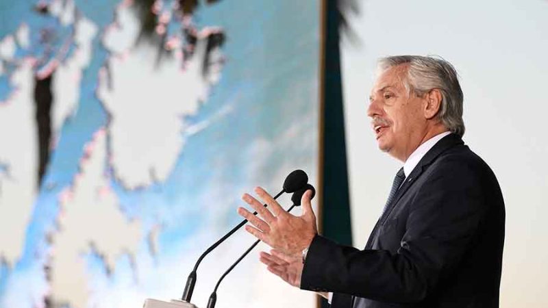 Alberto Fernández destacó como una “victoria diplomática histórica” el reconocimiento de la UE a la Causa Malvinas