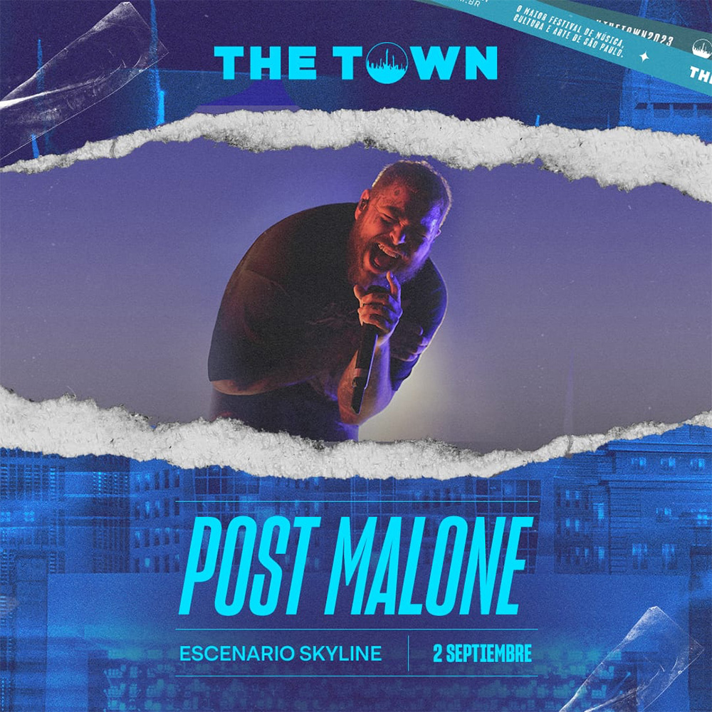 The Town Festival: confirma que Post Malone encabezará el escenario principal