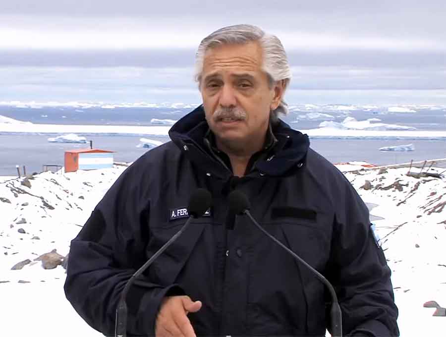 Alberto Fernández anunció la creación de una corresponsalía itinerante de Télam en la Antártida
