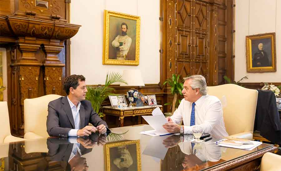 El Presidente y Wado de Pedro compartieron un encuentro positivo en Olivos