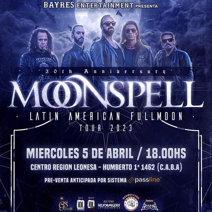 Moonspell en Argentina!