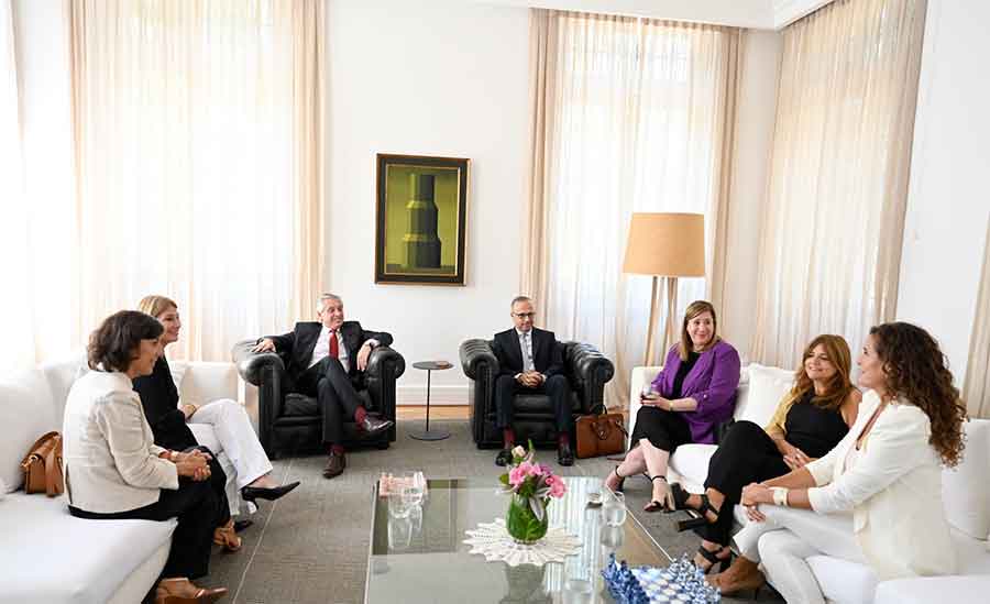 El presidente Alberto Fernández se reunió con empresarias