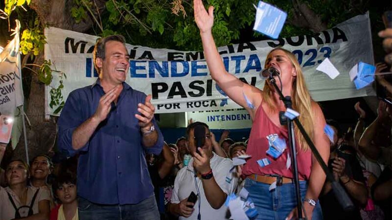 La candidata peronista María Emilia Soria fue reelecta intendenta de General Roca con 60% de los votos