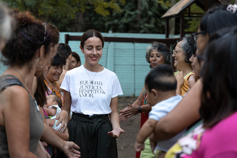 Por el fin de las violencias de género: la actriz Cecilia Suárez llegó a la Argentina de la mano de la Iniciativa Spotlight