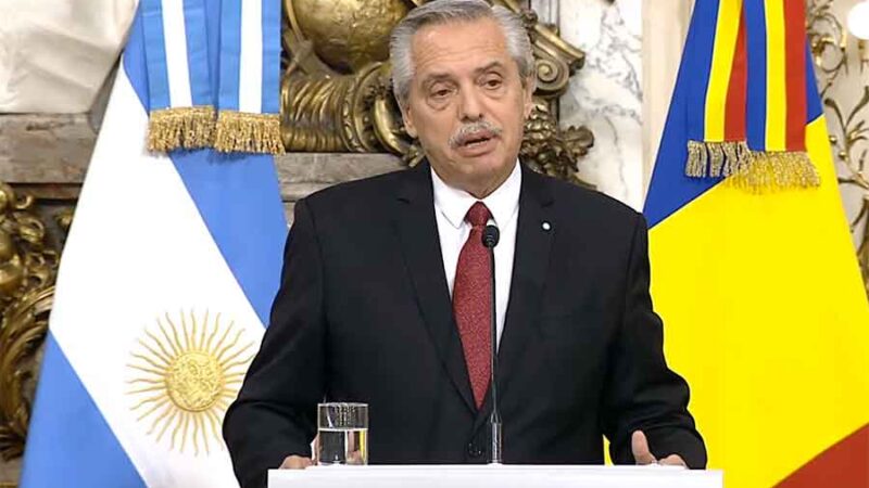 El Presidente advirtió sobre las “prácticas permanentes de la derecha argentina” y ratificó a Pesce