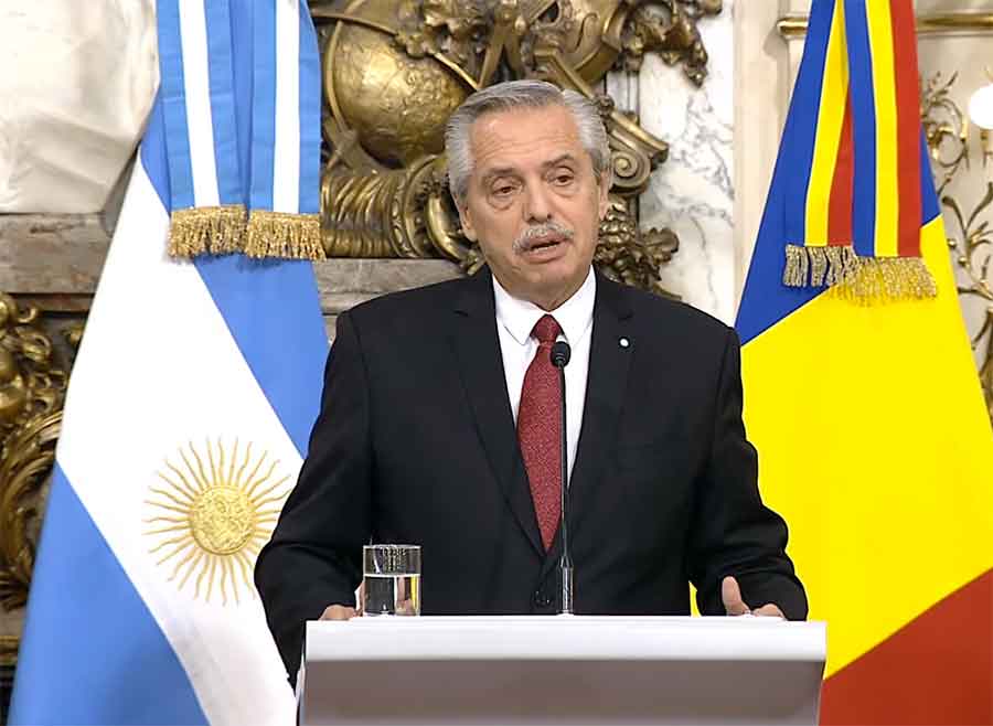 El Presidente advirtió sobre las “prácticas permanentes de la derecha argentina” y ratificó a Pesce