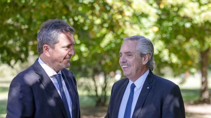El Presidente y Massa dialogaron en Olivos sobre la coyuntura económica