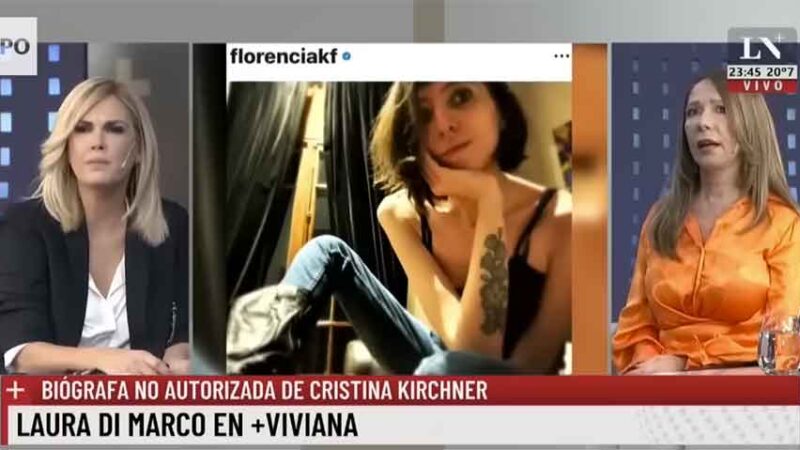 La periodista Di Marco ofreció disculpas por Facebook a Cristina Fernández y su hija Florencia