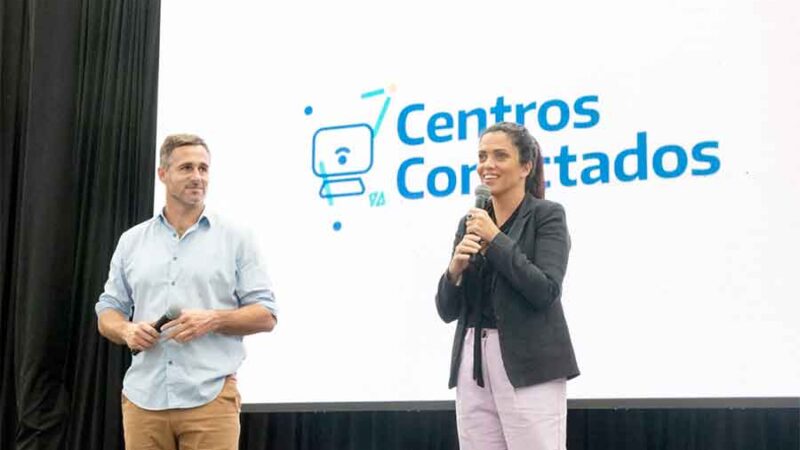 Volnovich y Achaval lanzaron el programa “Centros Conectados” en Pilar