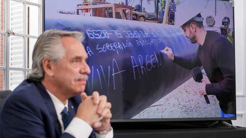 Alberto Fernández: el llenado del Gasoducto Néstor Kirchner hace realidad la “soberanía energética”