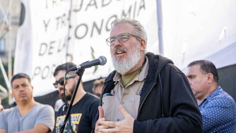 Esteban el ‘Gringo’ Castro: “Estamos acá peleando para que el FMI deje de apretar a nuestro gobierno para hacer el ajuste”