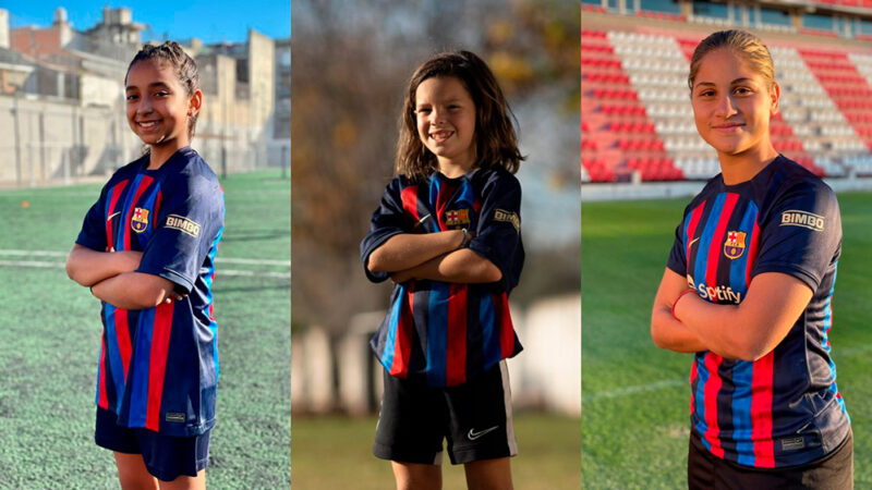 Día Internacional del Fútbol Femenino: Bimbo llevó a 3 futbolistas juveniles argentinas al FC Barcelona para una clínica de entrenamiento única