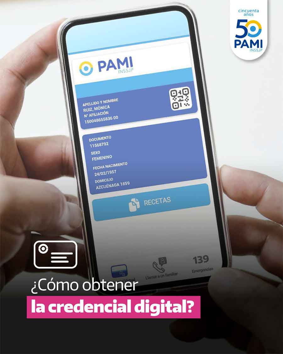 PAMI informó los alcances de su nueva credencial digital, que se suma a la plástica tradicional