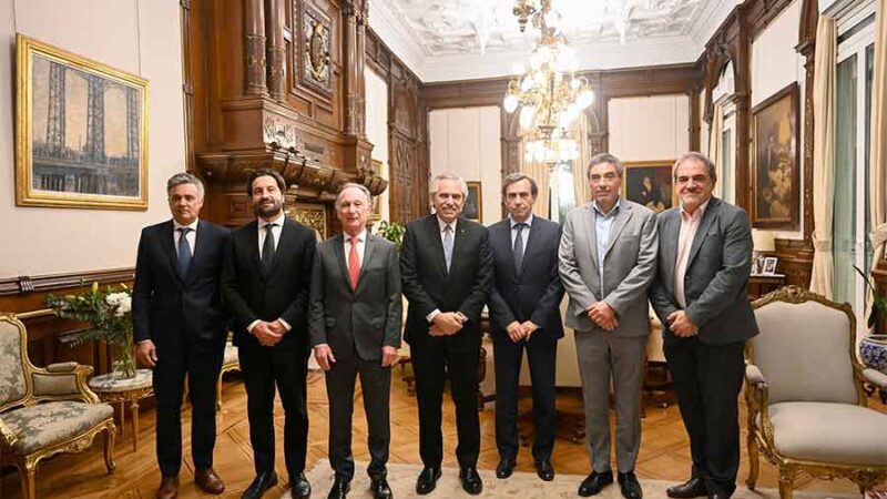 El presidente Alberto Fernández recibió a la conducción de la Cámara Argentina de la Construcción