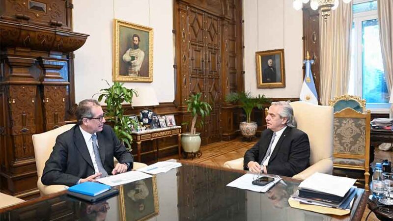 El presidente Alberto Fernández recibió al titular del Banco Central