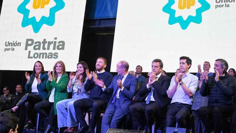 Massa, Kicillof, De Pedro y Máximo Kirchner acompañaron la presentación de la lista Unión por Lomas