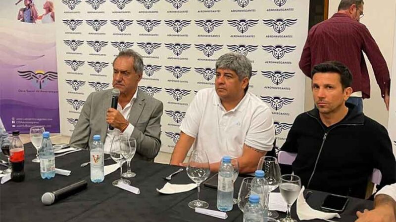 El Frente Sindical se reunió con Scioli, en el inicio de los encuentros con precandidatos peronistas