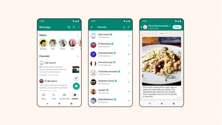 El servicio de mensajería WhatsApp lanza “canales” de difusión