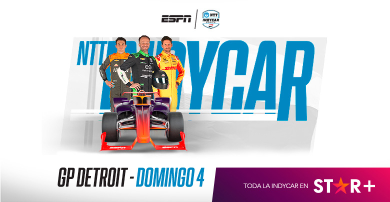 La IndyCar Series se apodera de Detroit para otra carrera vibrante por STAR+