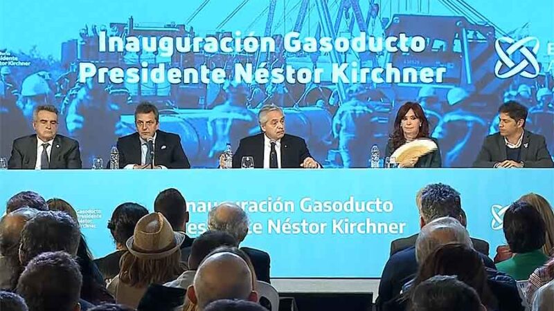 Fernández respondió a Macri y dijo que “intentaron darle el gasoducto a sus amigos y hacer negocios”