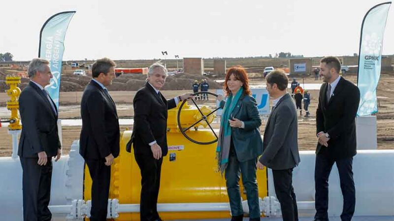 El Gobierno inauguró Gasoducto Néstor Kirchner con llamado a la “unidad” y el reconocimiento de la gestión