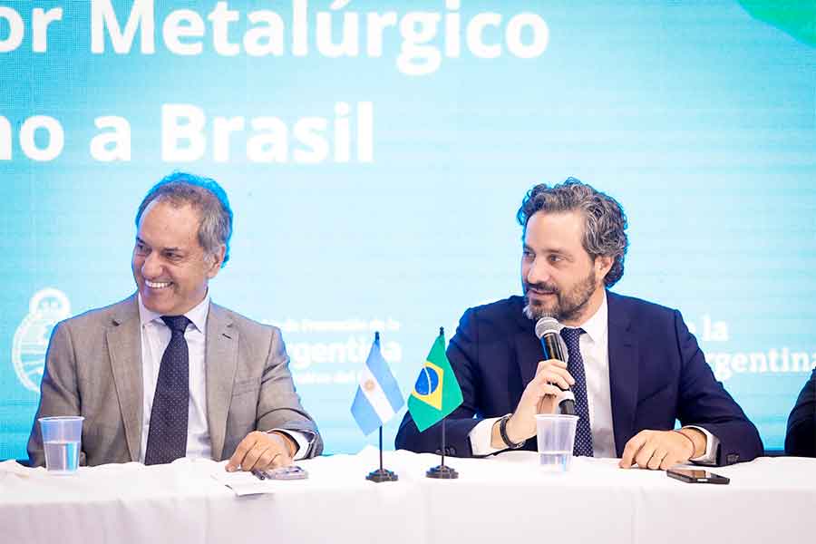 Cafiero impulsa en San Pablo un aumento de exportaciones metalúrgicas a Brasil