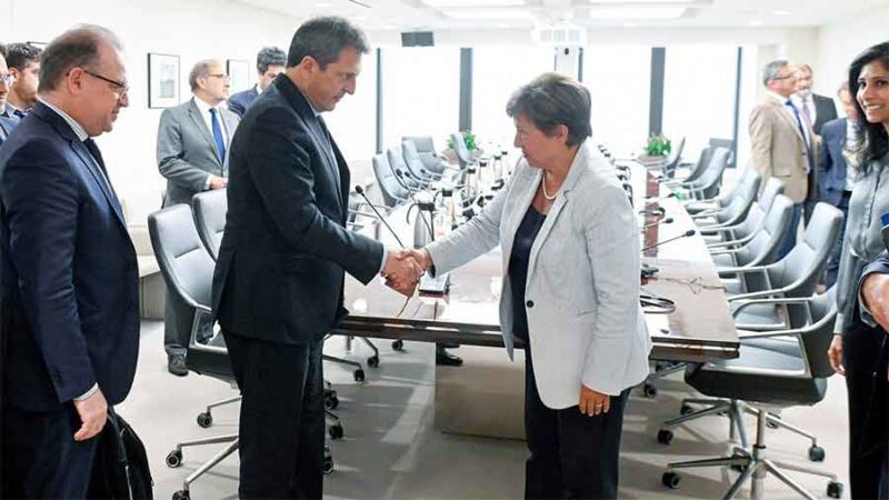 Massa se reunió con Georgieva: el directorio del FMI aprobó el desembolso de US$ 7.500 millones para la Argentina