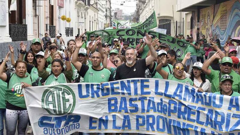 Aguiar participó de la contundente marcha en Jujuy contra el gobierno de Morales