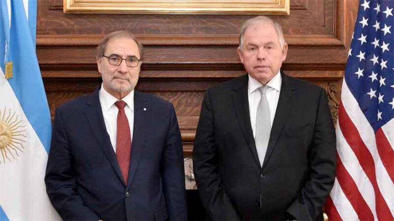 Argüello se reunió con Werthein para iniciar la transición en la embajada argentina ante EEUU