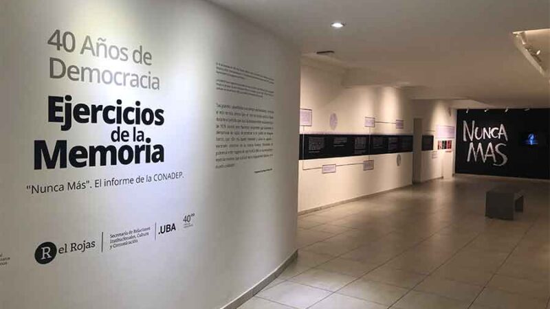 Dos muestras de la UBA en el Centro Cultural Ricardo Rojas, conmemoran los 40 años ininterumpidos de Democracia