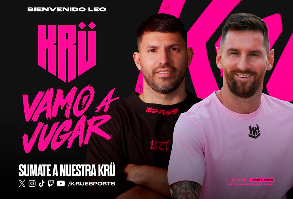 Lionel Messi es el nuevo socio del Kun Agüero en Krü Esports
