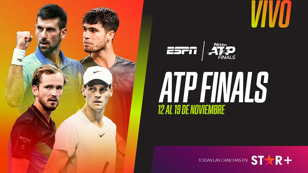 ESPN trae el ATP Finals con los mejores del año y todos los partidos se disfrutarán por STAR+