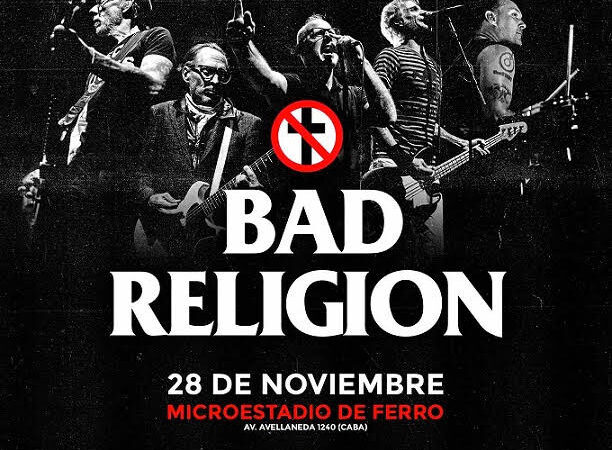 Bad Religion regresa a la Argentina, el 28 de noviembre en el “Microestadio de Ferro”