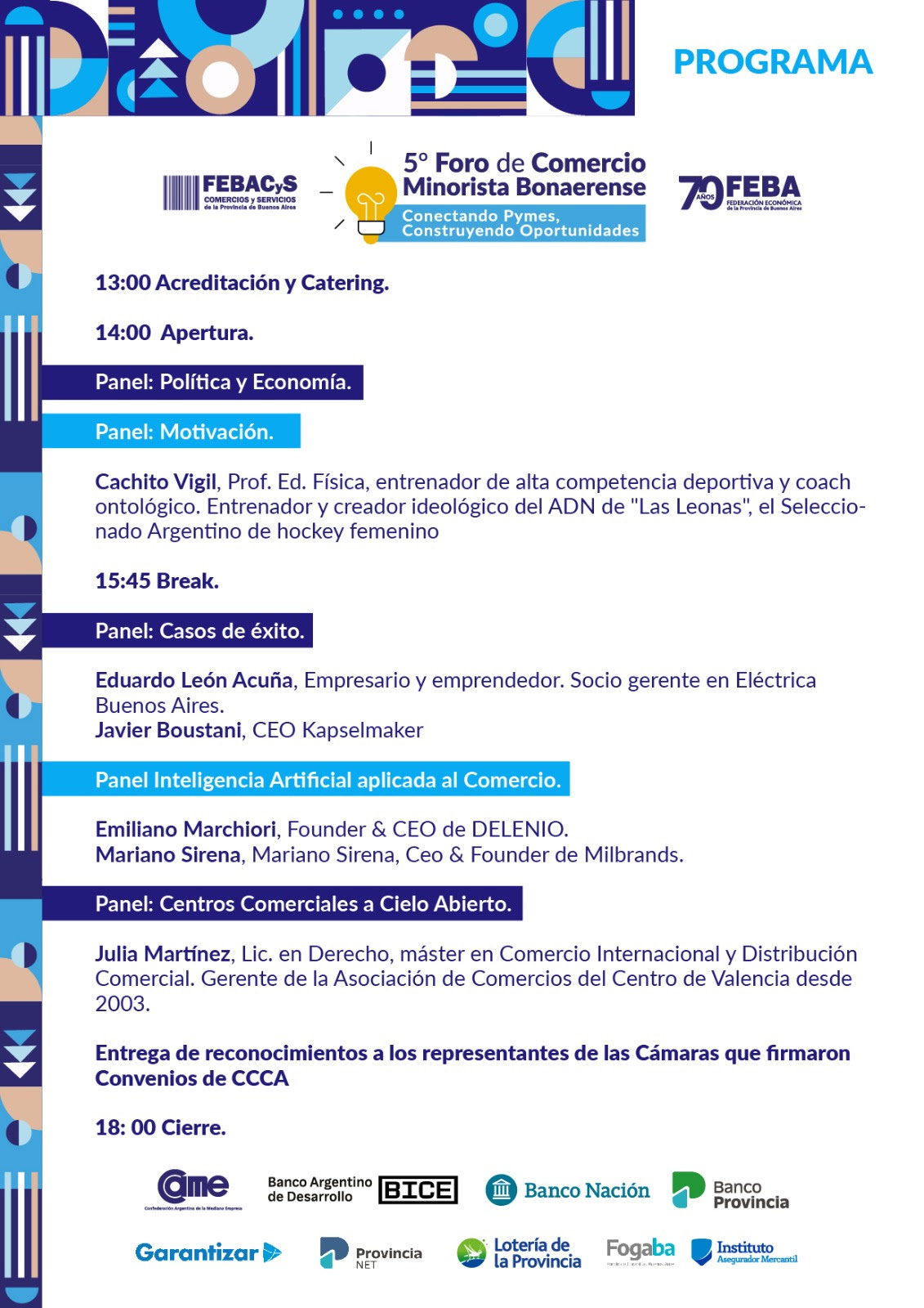FEBA realiza el 5° Foro de Comercio Minorista Bonaerense en Luján