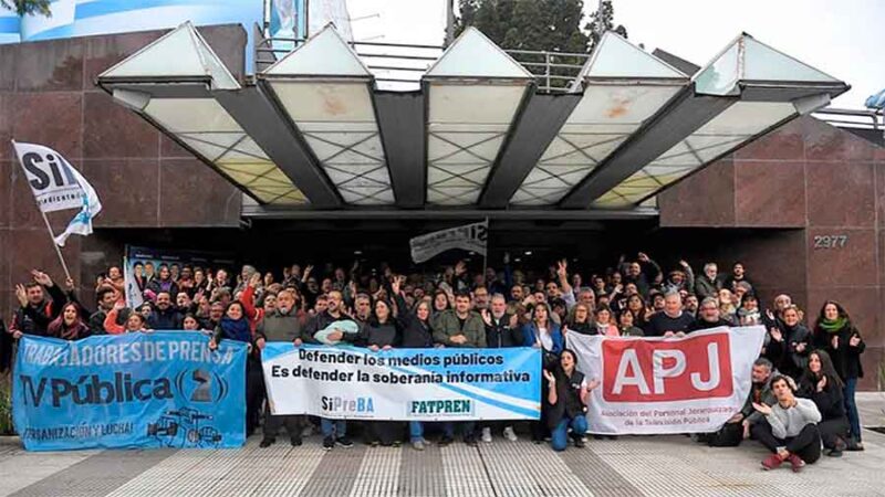 El Sindicato de Prensa rechaza la eventual privatización de los medios públicos y convoca a asambleas