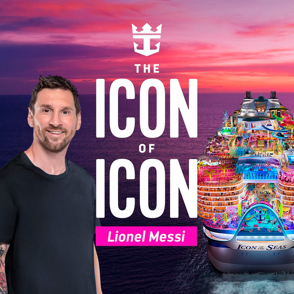 Lionel Messi nombrado ícono oficial del nuevo barco de Royal Caribbean