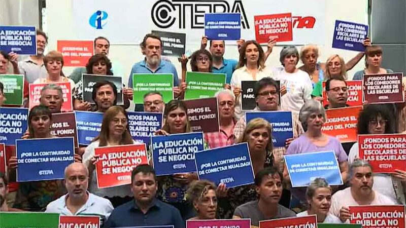 La Ctera llamó a un paro nacional para el lunes tras el ajuste en sueldos docentes por la quita del Fonid