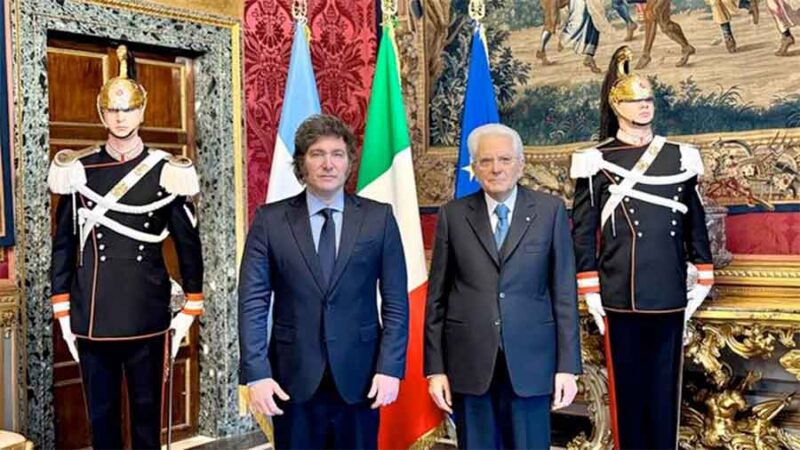 Milei y su par italiano coincidieron en “dar una señal de confianza” para inversiones