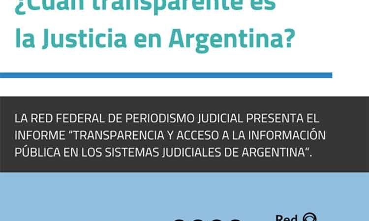 La Red Federal de Periodismo Judicial lanza su primer informe sobre transparencia en los sistemas judiciales de todo el país